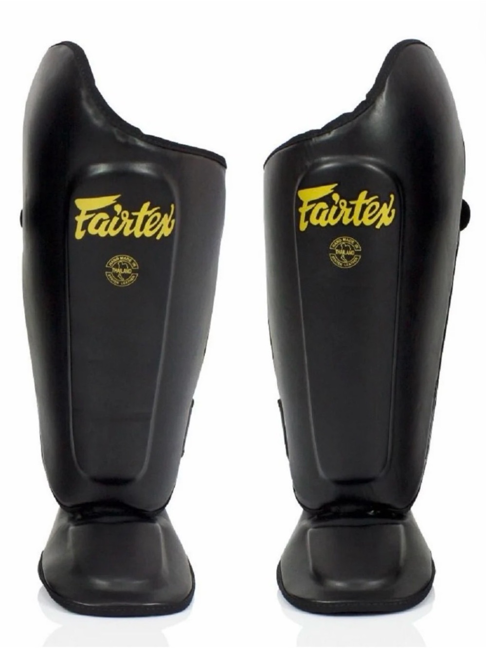 Fairtex Black Shin Guards for Men XL- Heavy-Duty Leg Protection